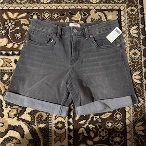 Levi's Women's Dark Gray Jean Shorts